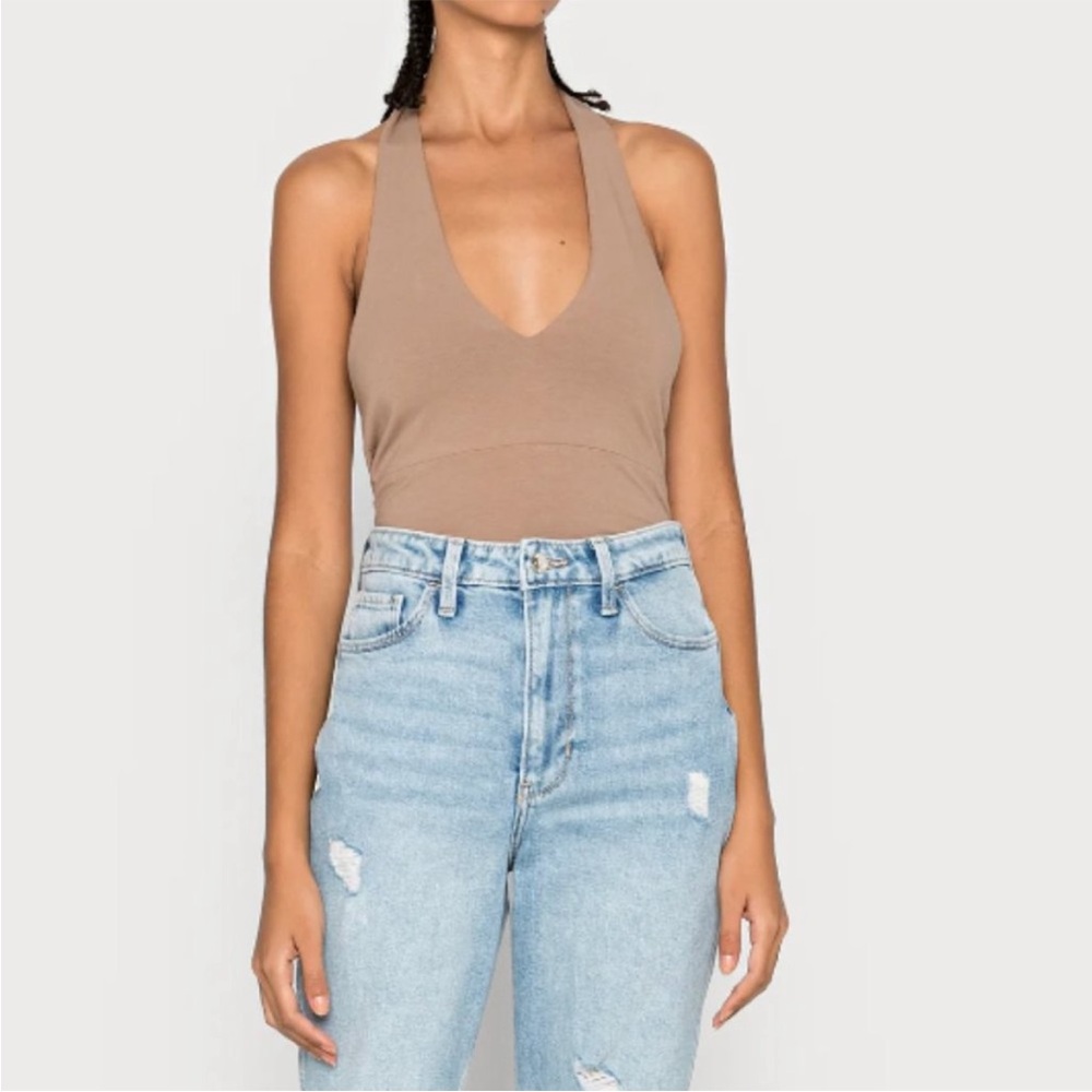 Hollister Tan/Taupe Halter Top